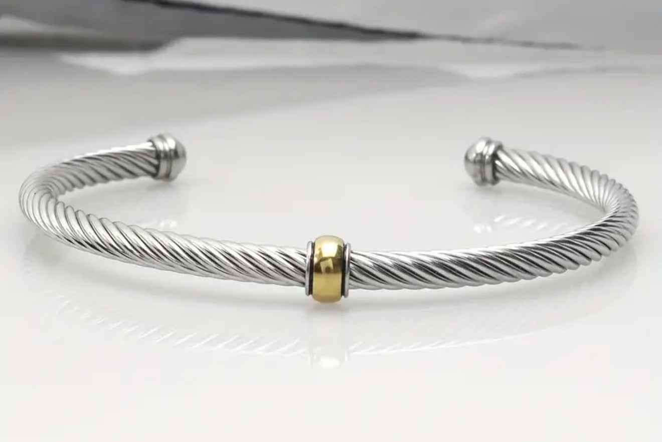 DY Two Toned Women’s Bracelet Dupe- 2
