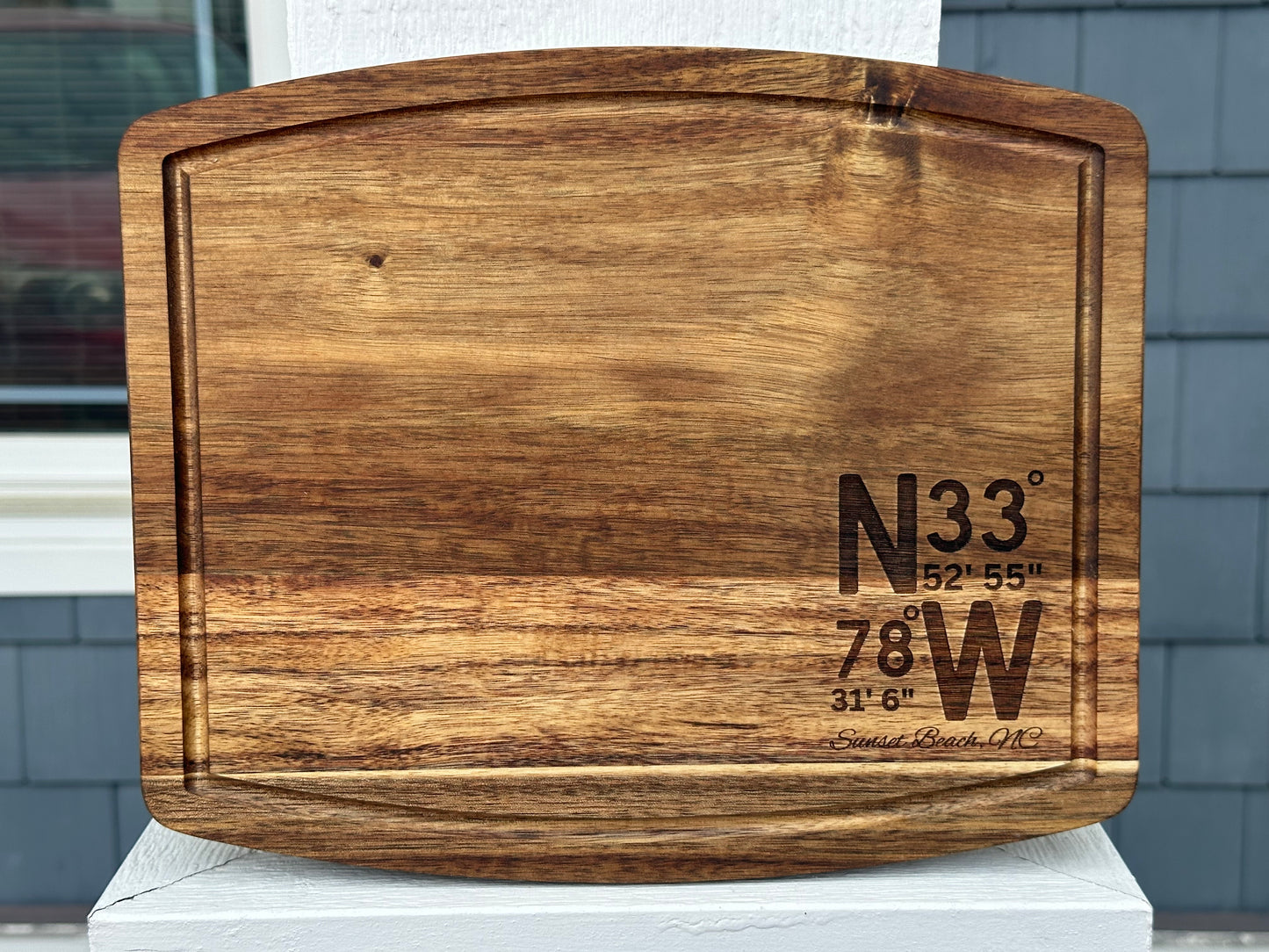 Sunset Beach Wooden Cutting Board