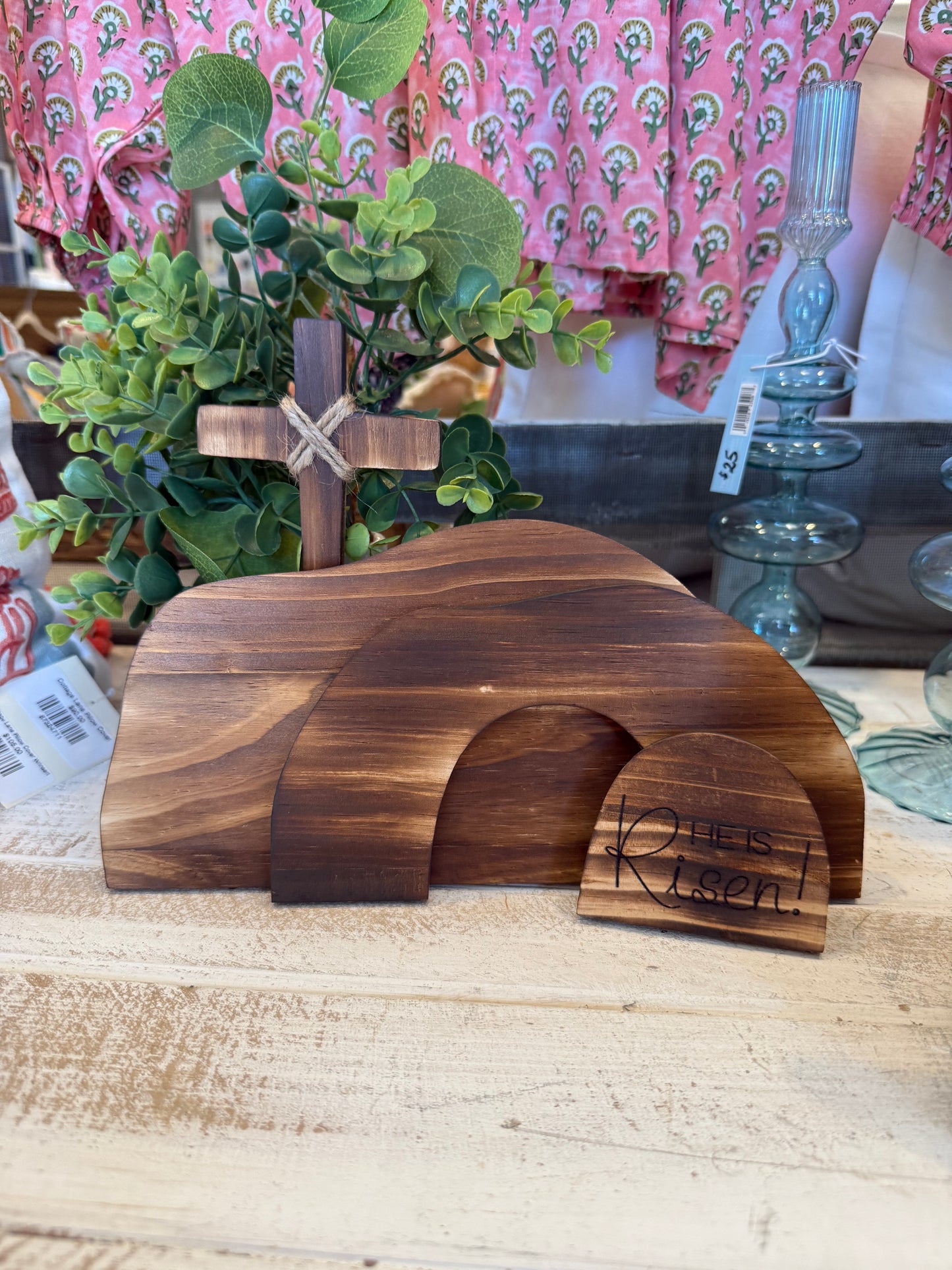 He is Risen Wooden Home Decor