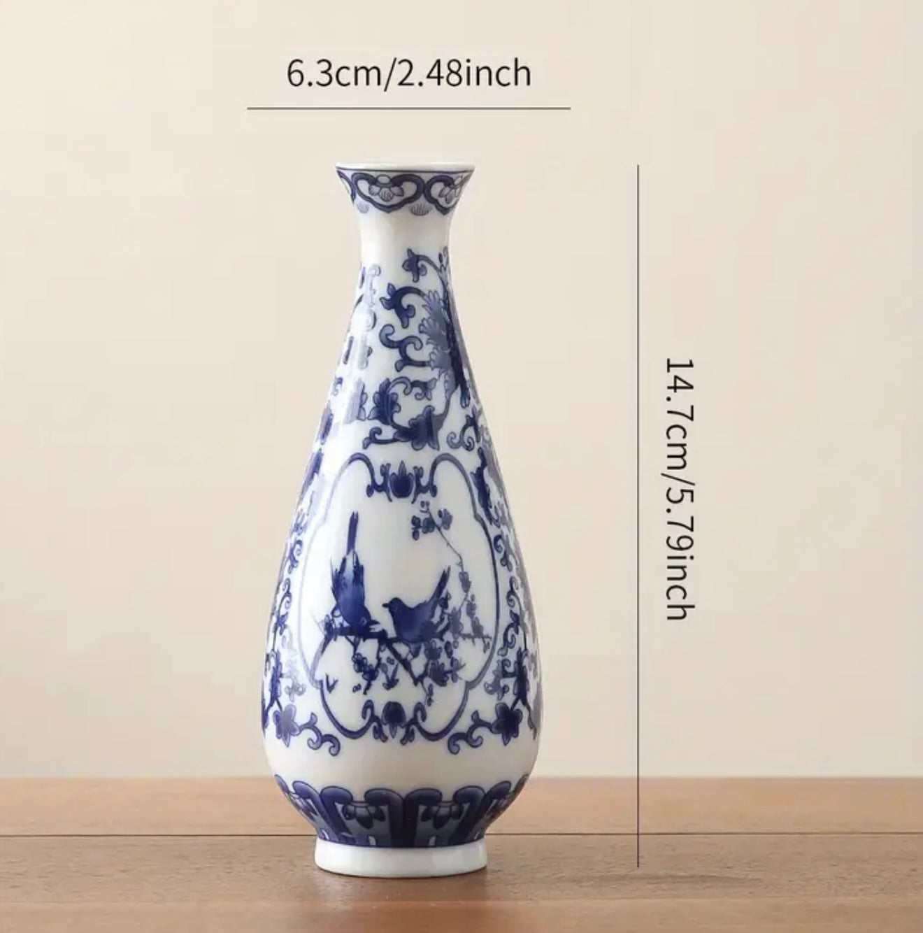 Classic Blue & White Ceramic Vases