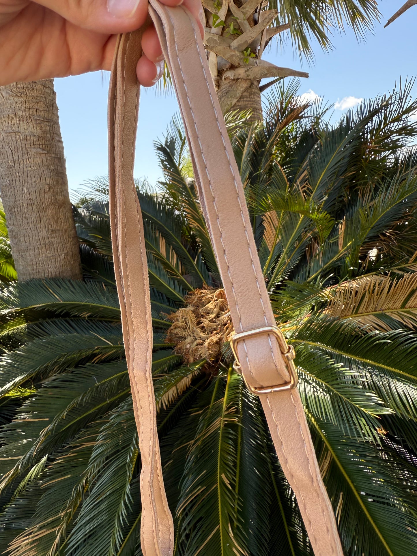 Woven Straw Crossbody-Khaki