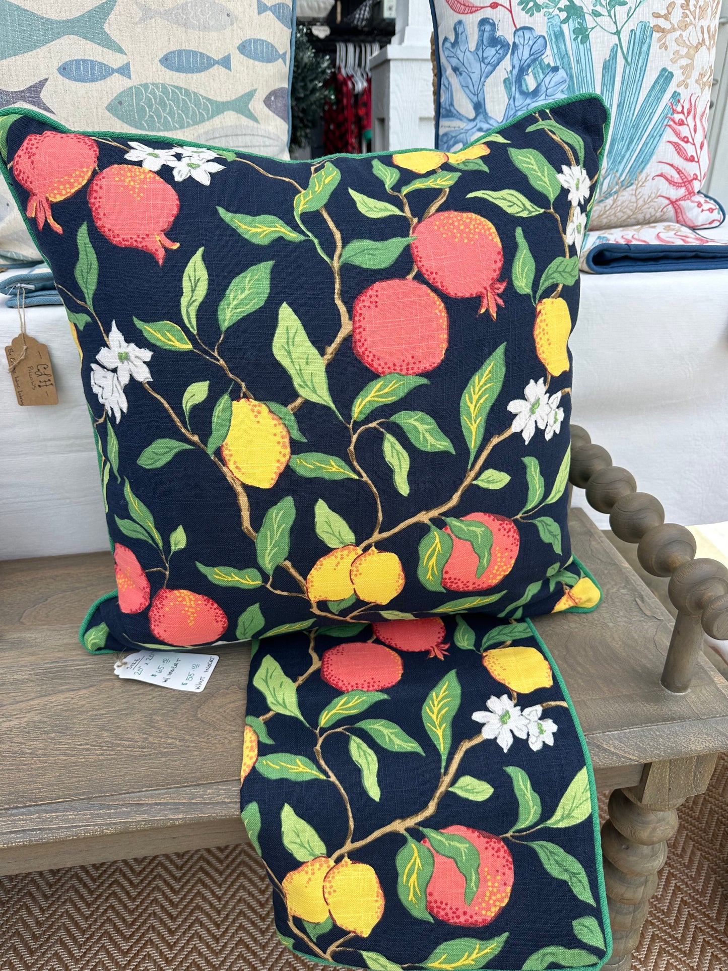 Fruit Print Pillow Cover