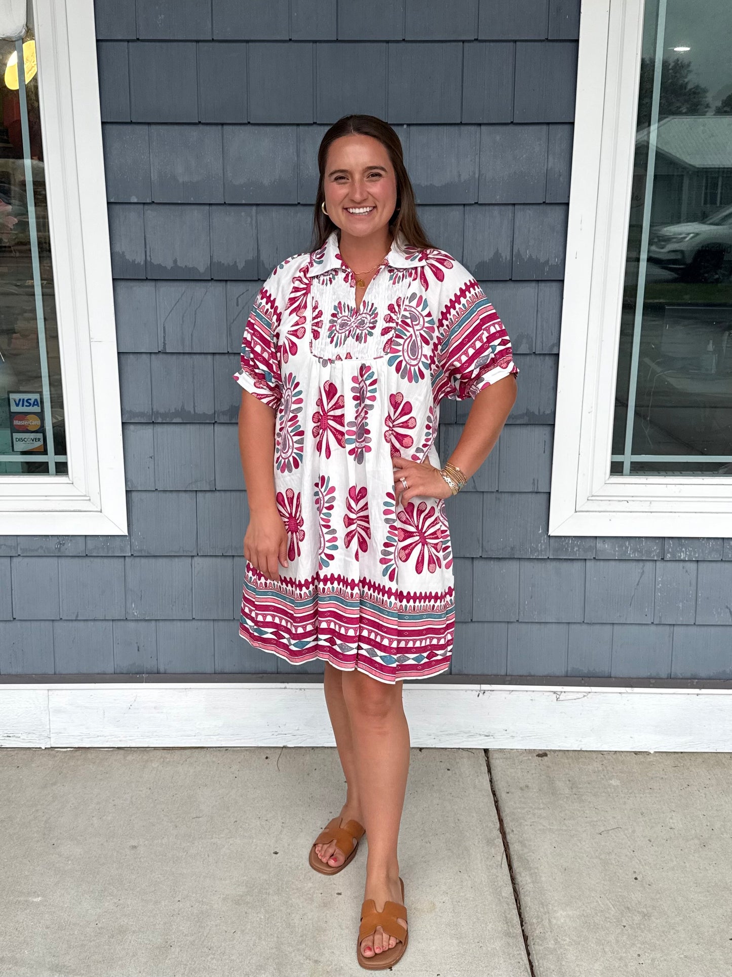 Berry Mix Printed Dress