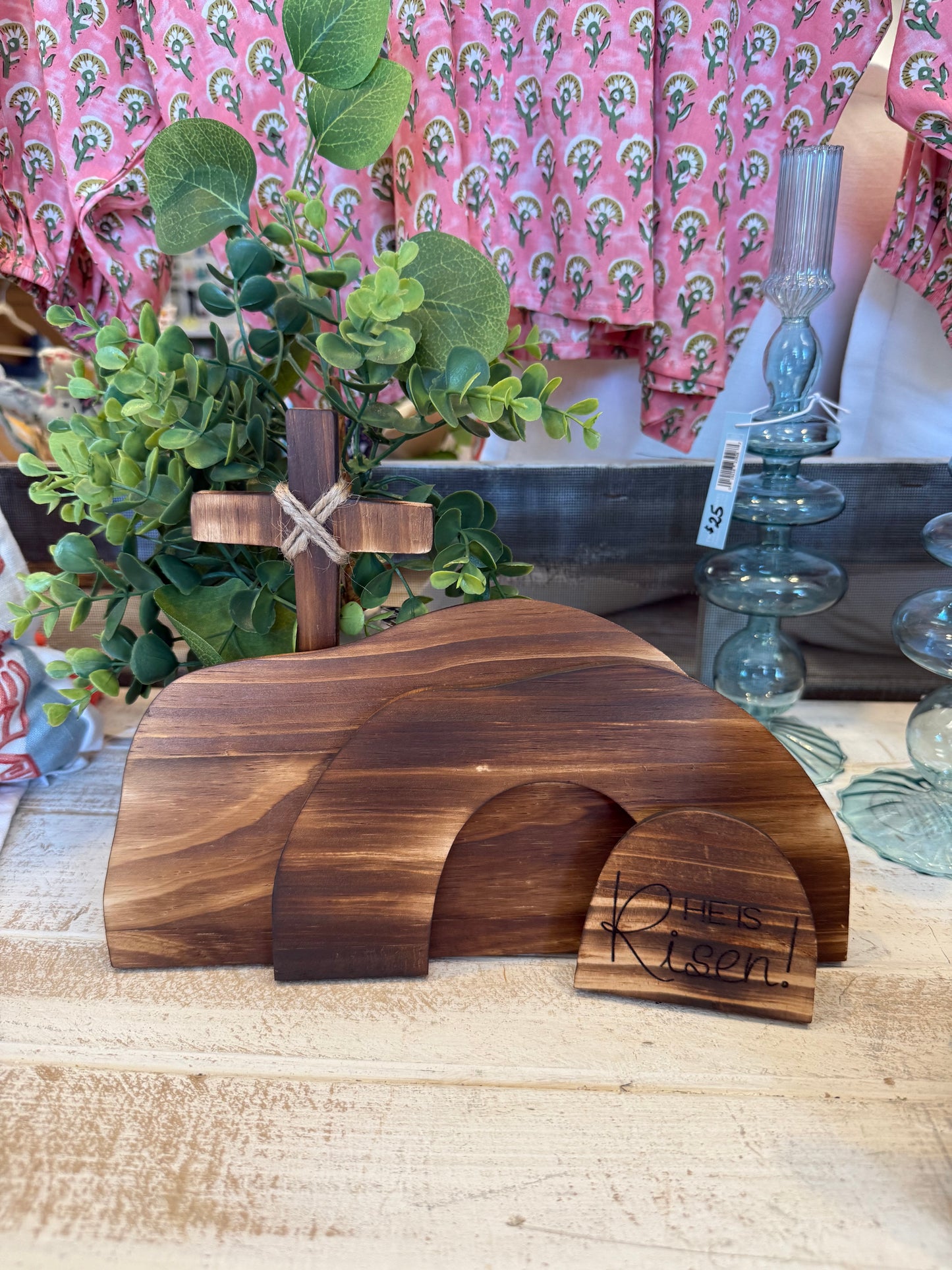 He is Risen Wooden Home Decor
