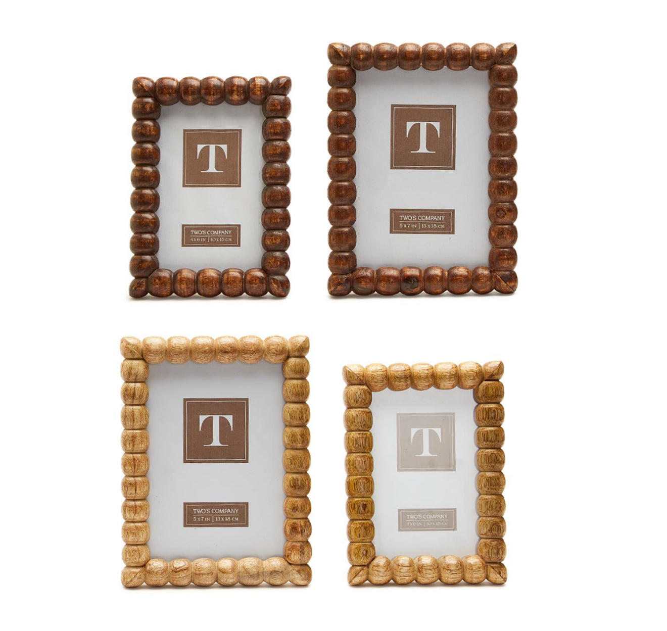 4x6 Light Brown Bobbin Photo Frame