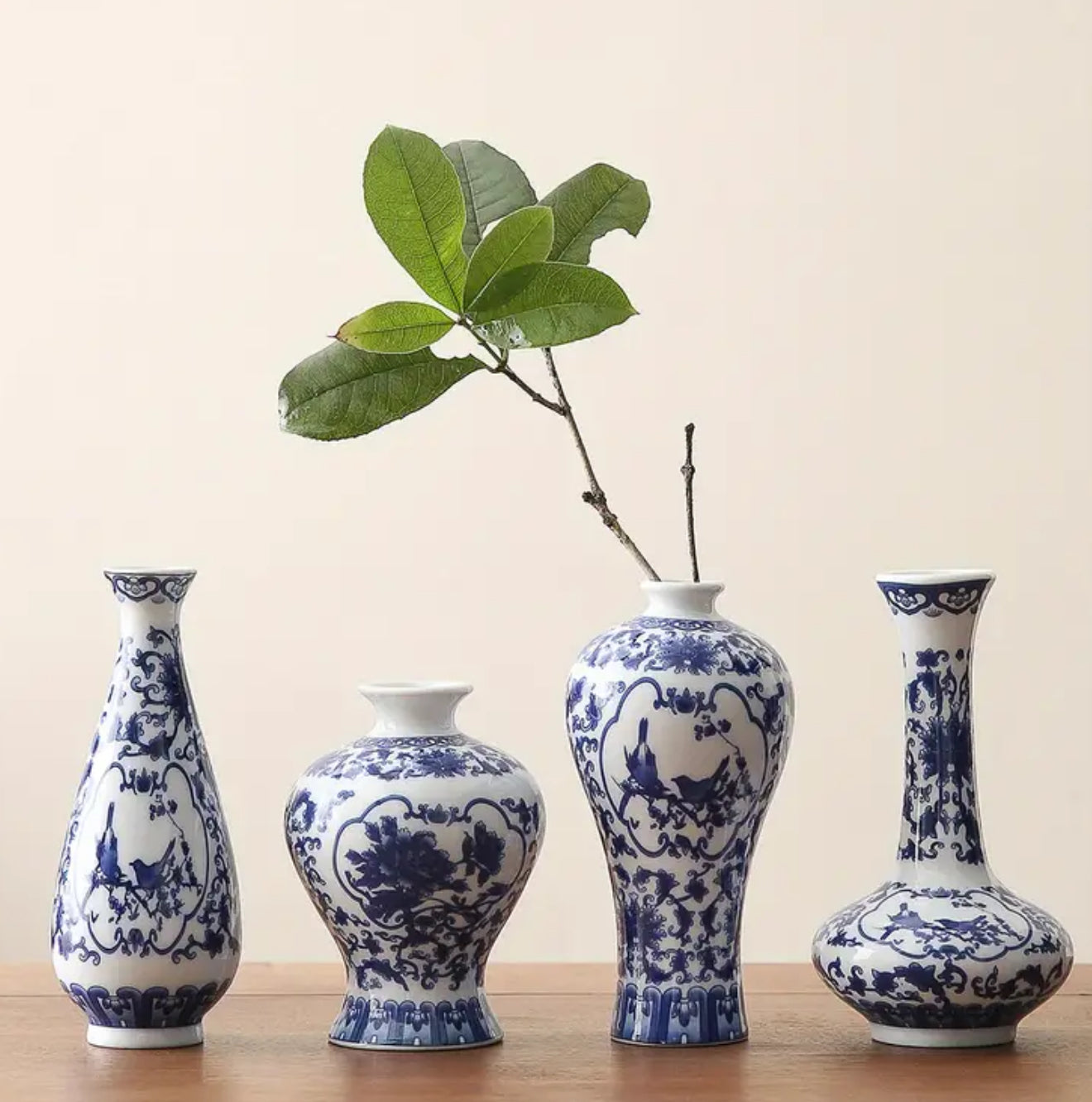 Classic Blue & White Ceramic Vases
