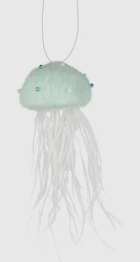 Green Felt Jellyfish Ornament