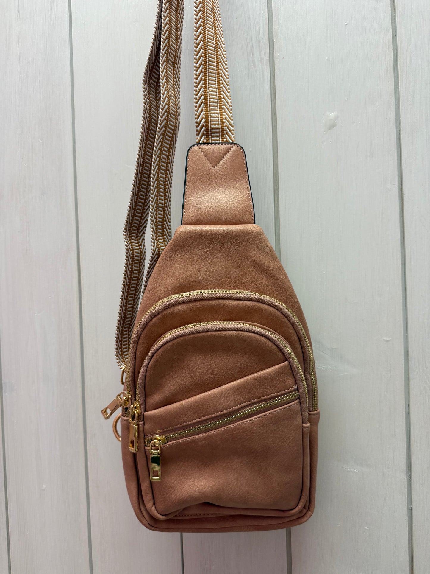 Pink Crossover Sling Bag