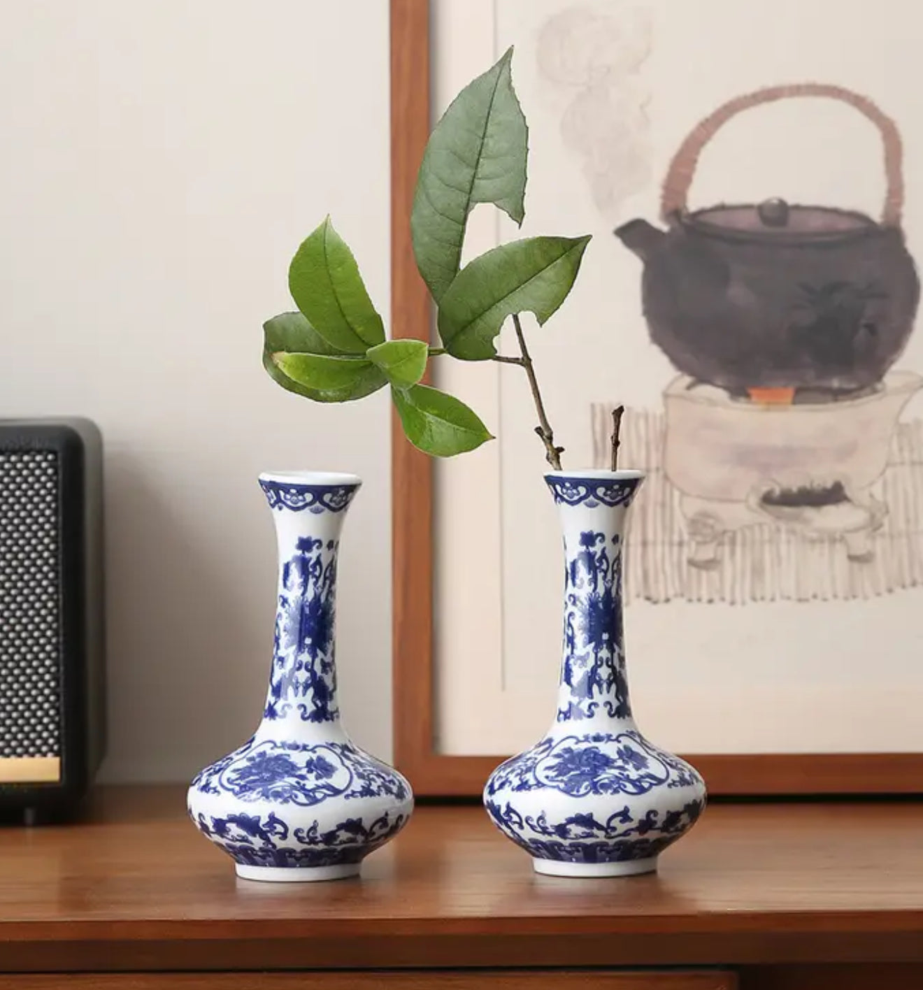 Classic Blue & White Ceramic Vases