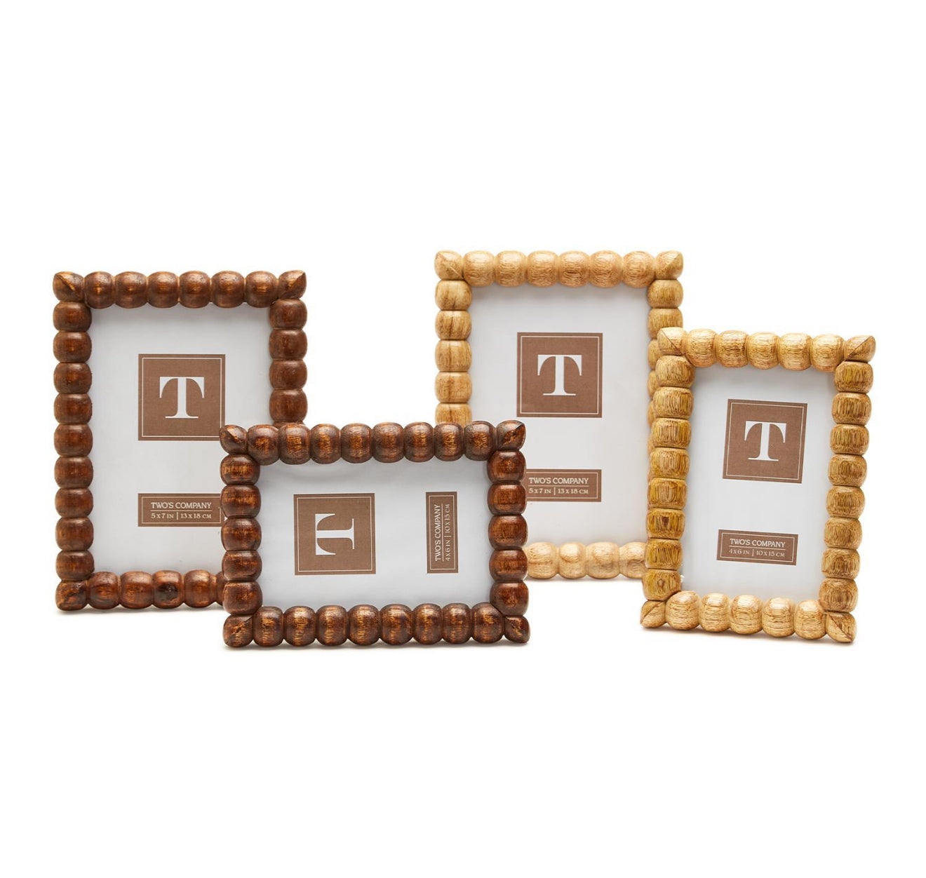 4x6 Light Brown Bobbin Photo Frame