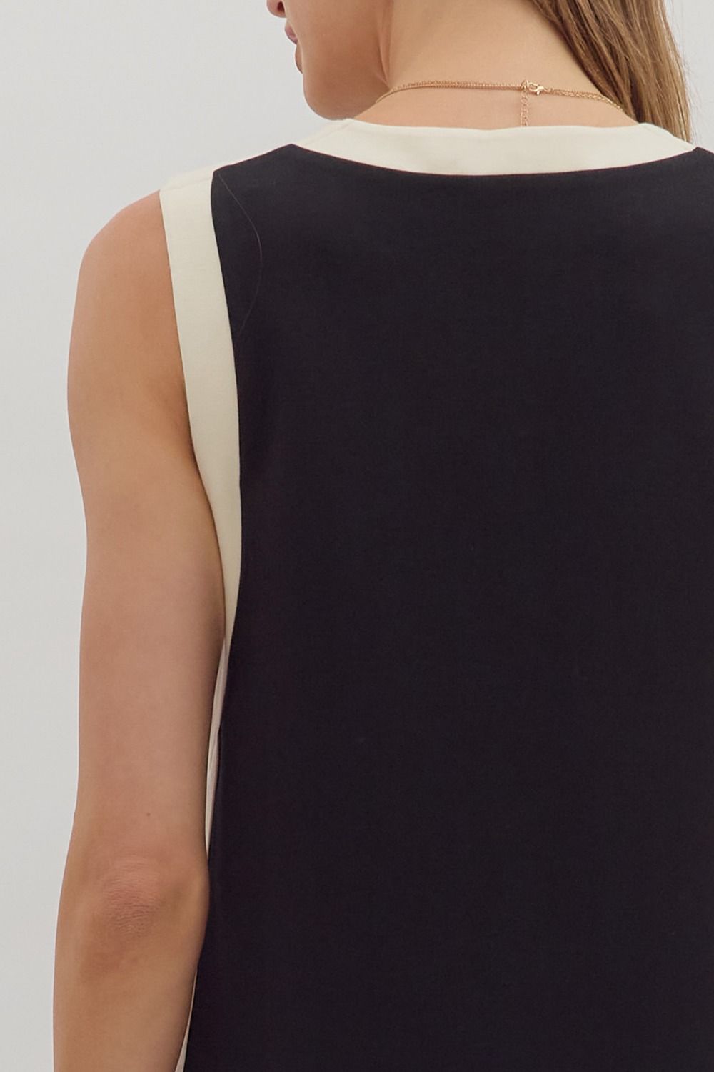 Black Sleeveless Midi Dress