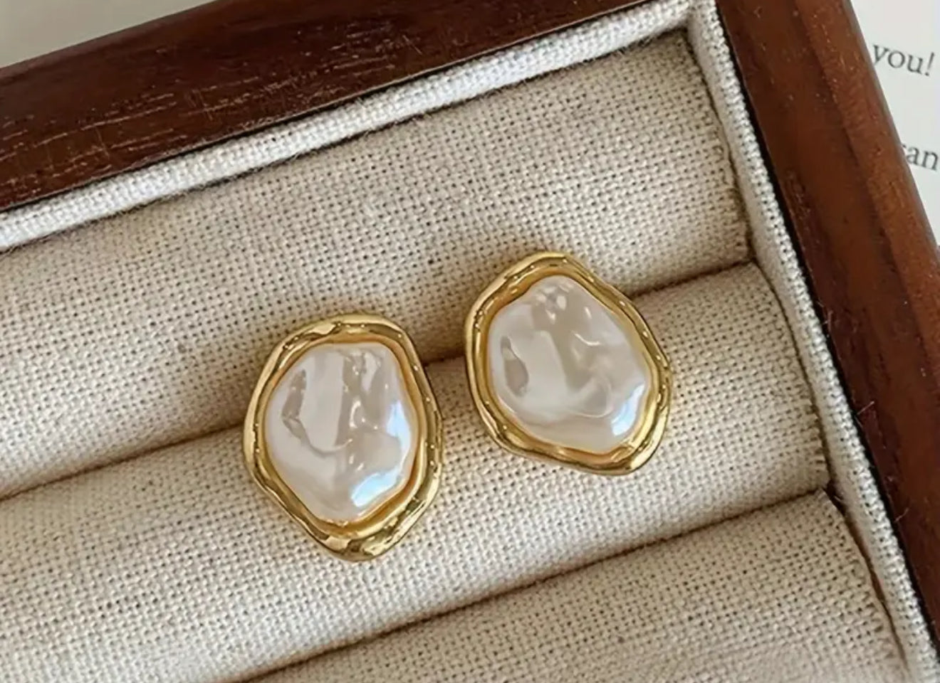 Vintage Inspired Pearl Studs