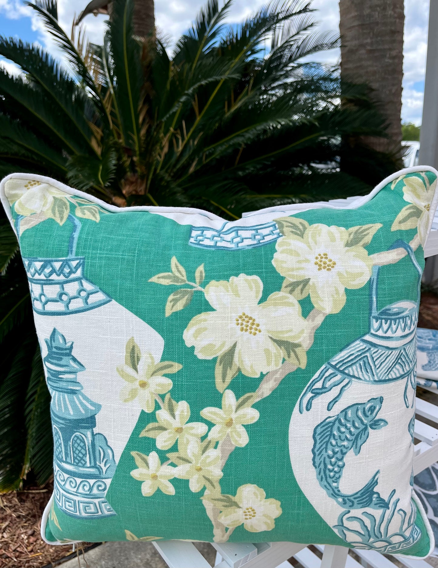 Ginger Jar Print Pillow Cover