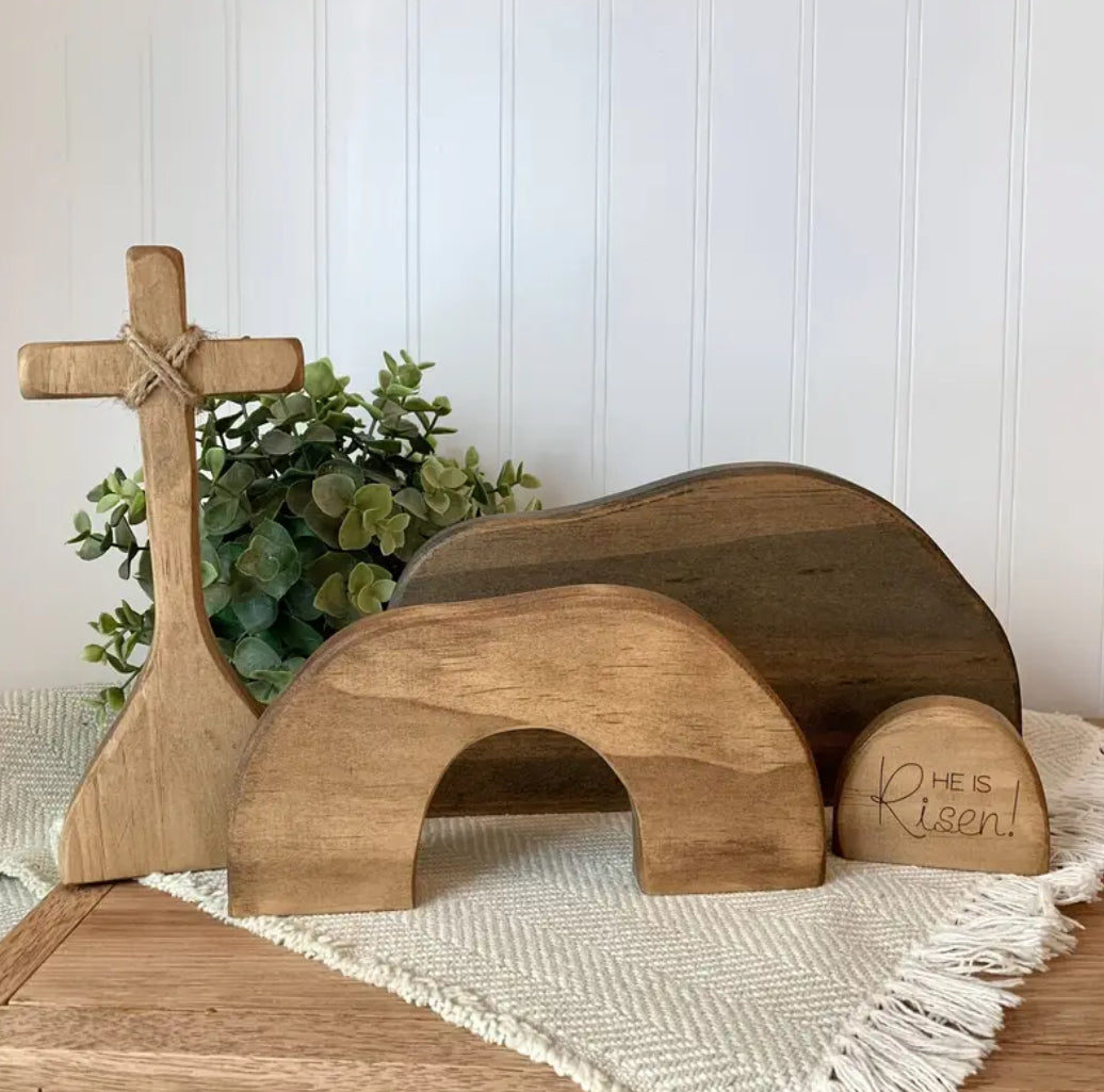 He is Risen Wooden Home Decor
