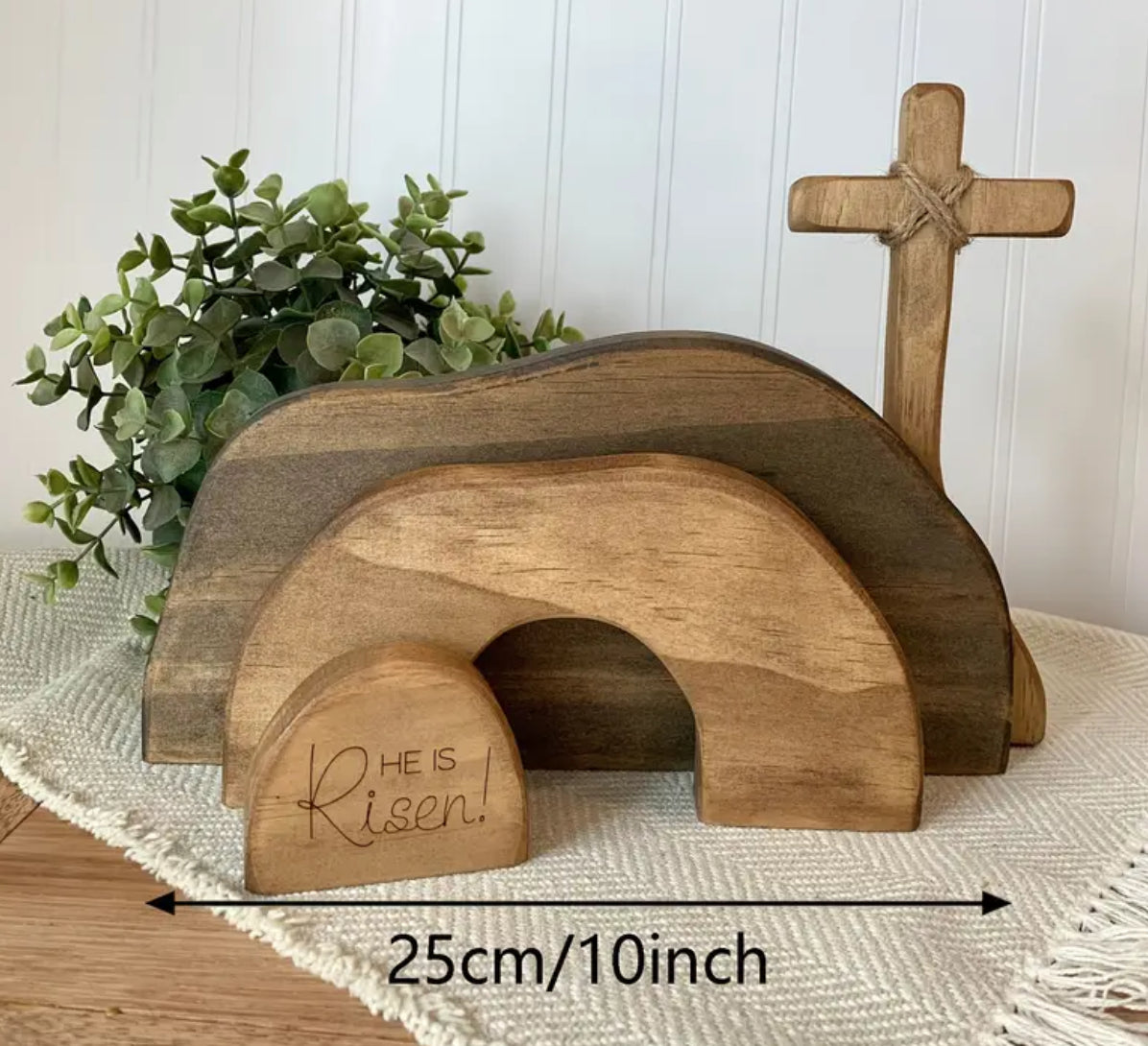 He is Risen Wooden Home Decor