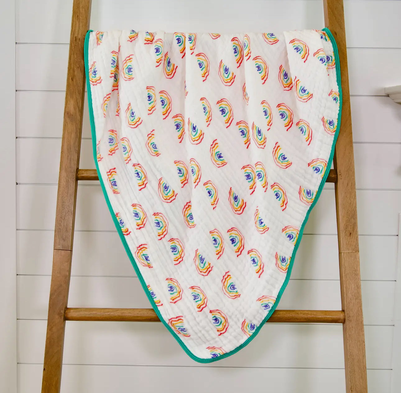 Rainbow Cotton Muslin Quilt