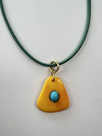 Beach Combing Necklace - Turquoise & Orange - Smith & Co.