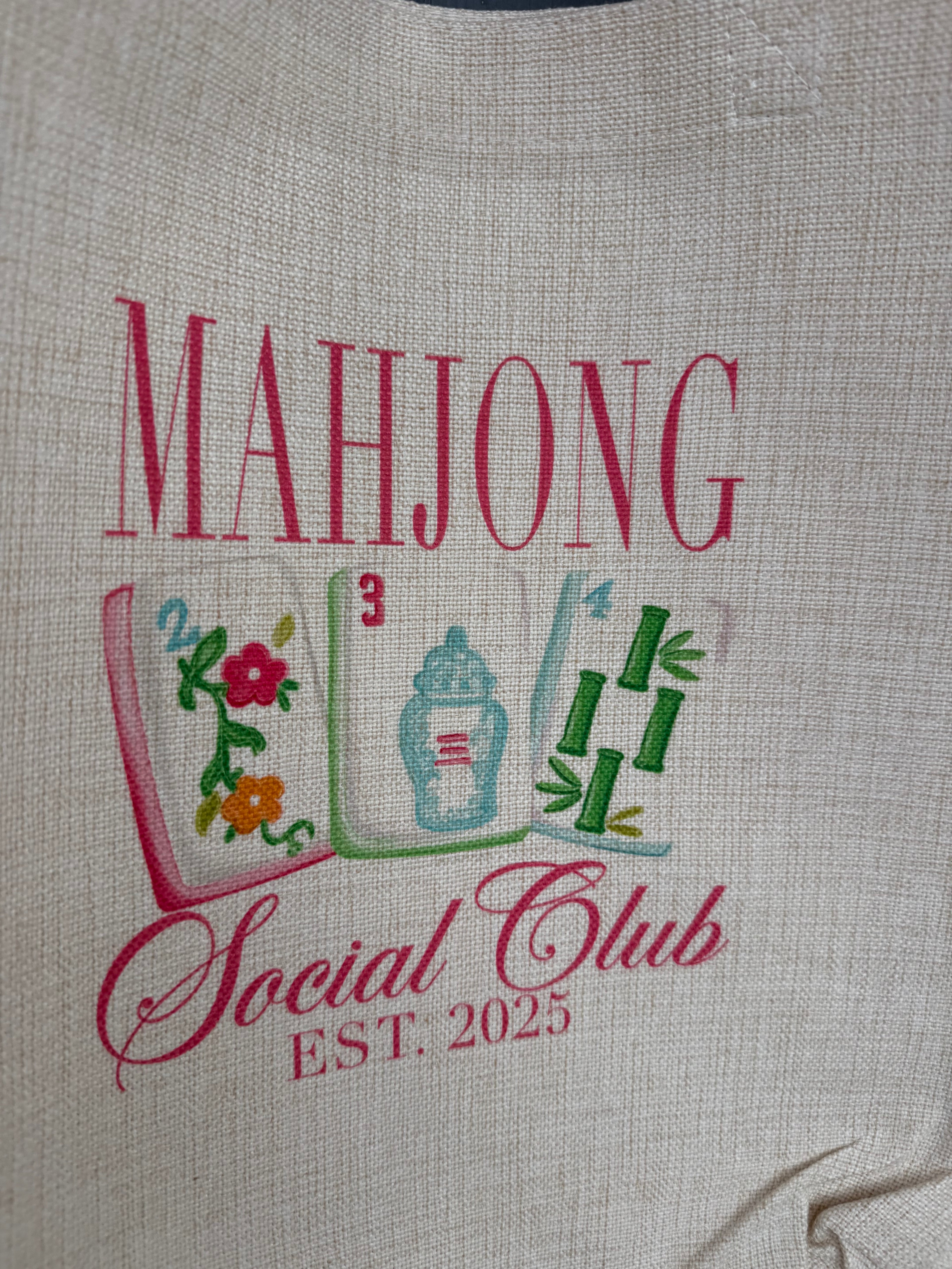 Mahjong Social Club Tote Bag
