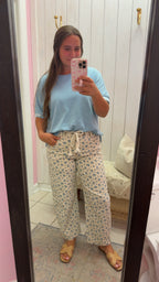 Floral Knot Barrel Jeans