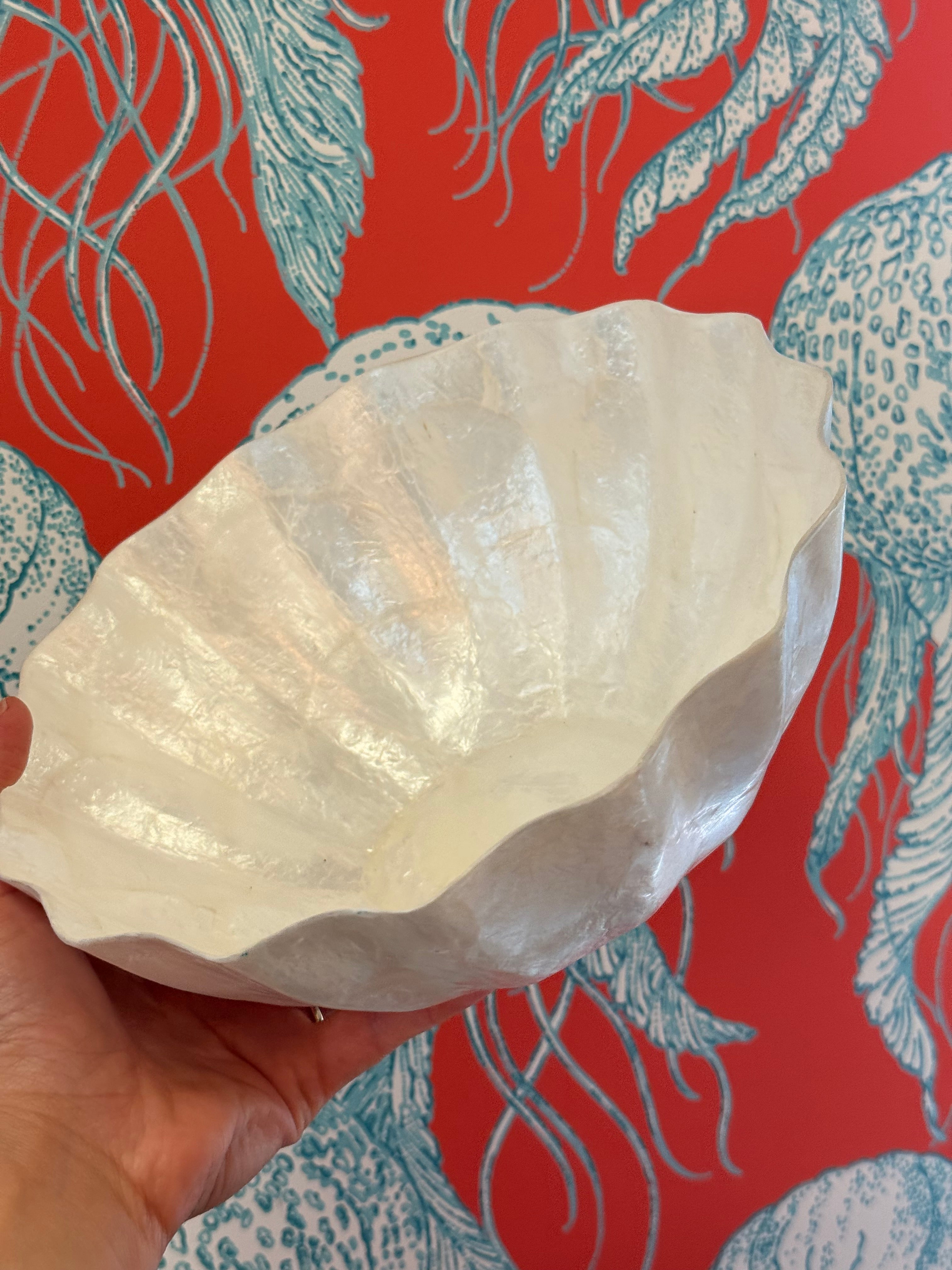 Natural Capiz Shell Bowl