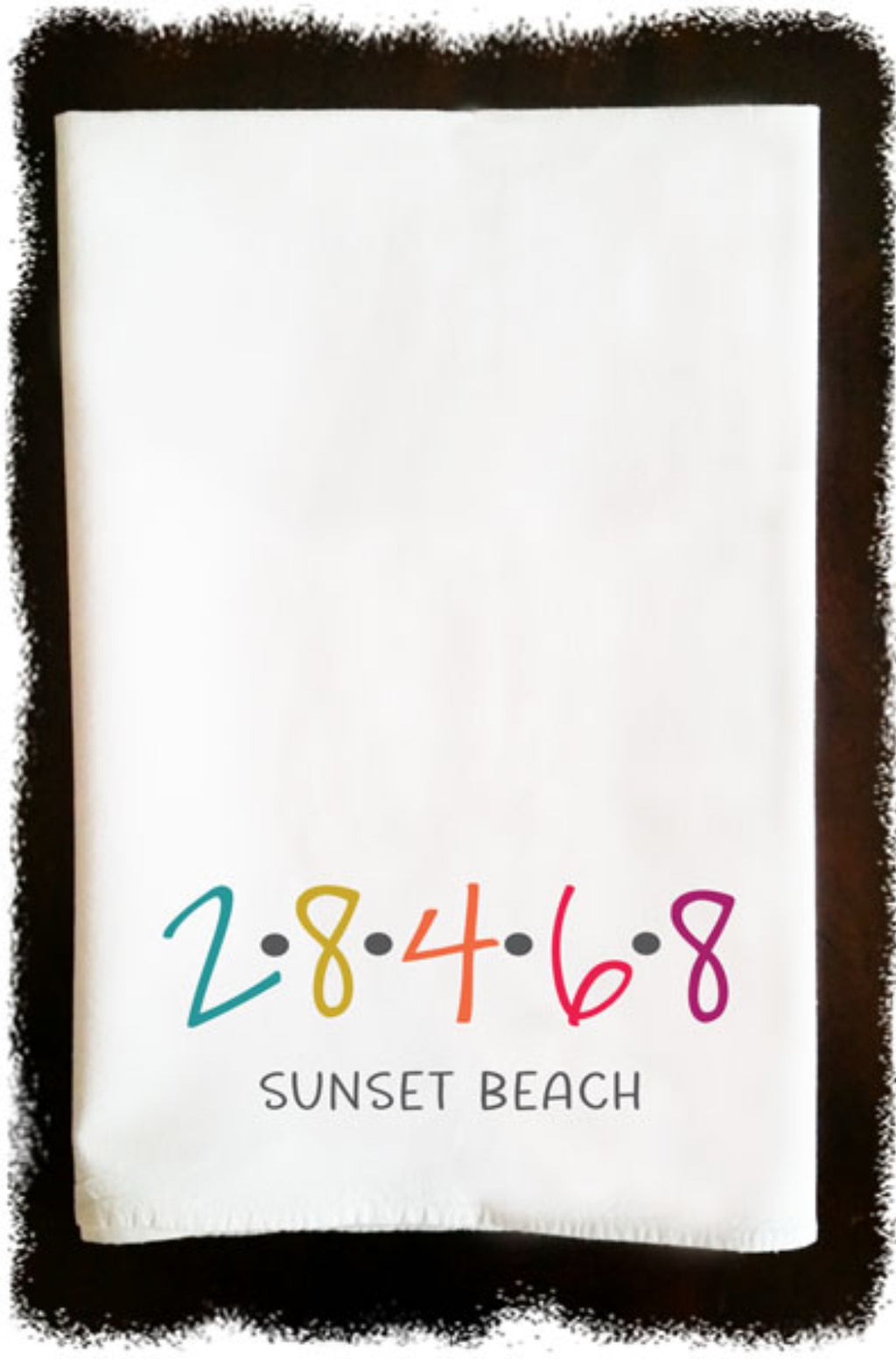 Zip Code Tea Towel SB