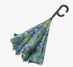 Van Gogh Irises Reverse Inverted
Umbrella - Hands-Free