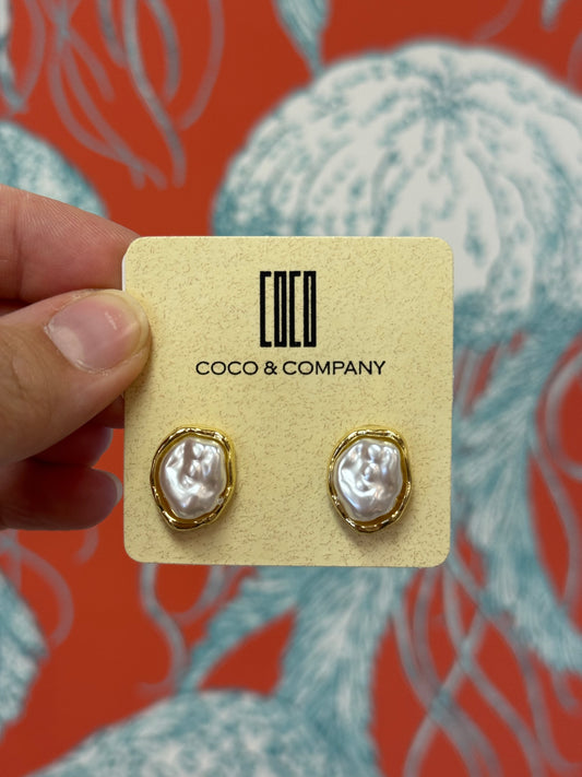 Vintage Inspired Pearl Studs