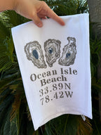 Ocean Isle Oyster Flour Sack Tea Towel