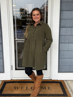 Green Corduroy Dress