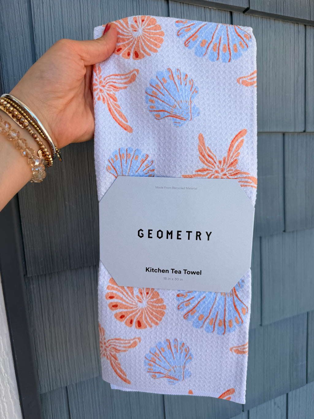 Starfish Sea Tea Towel Geometry