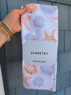 Starfish Sea Tea Towel Geometry