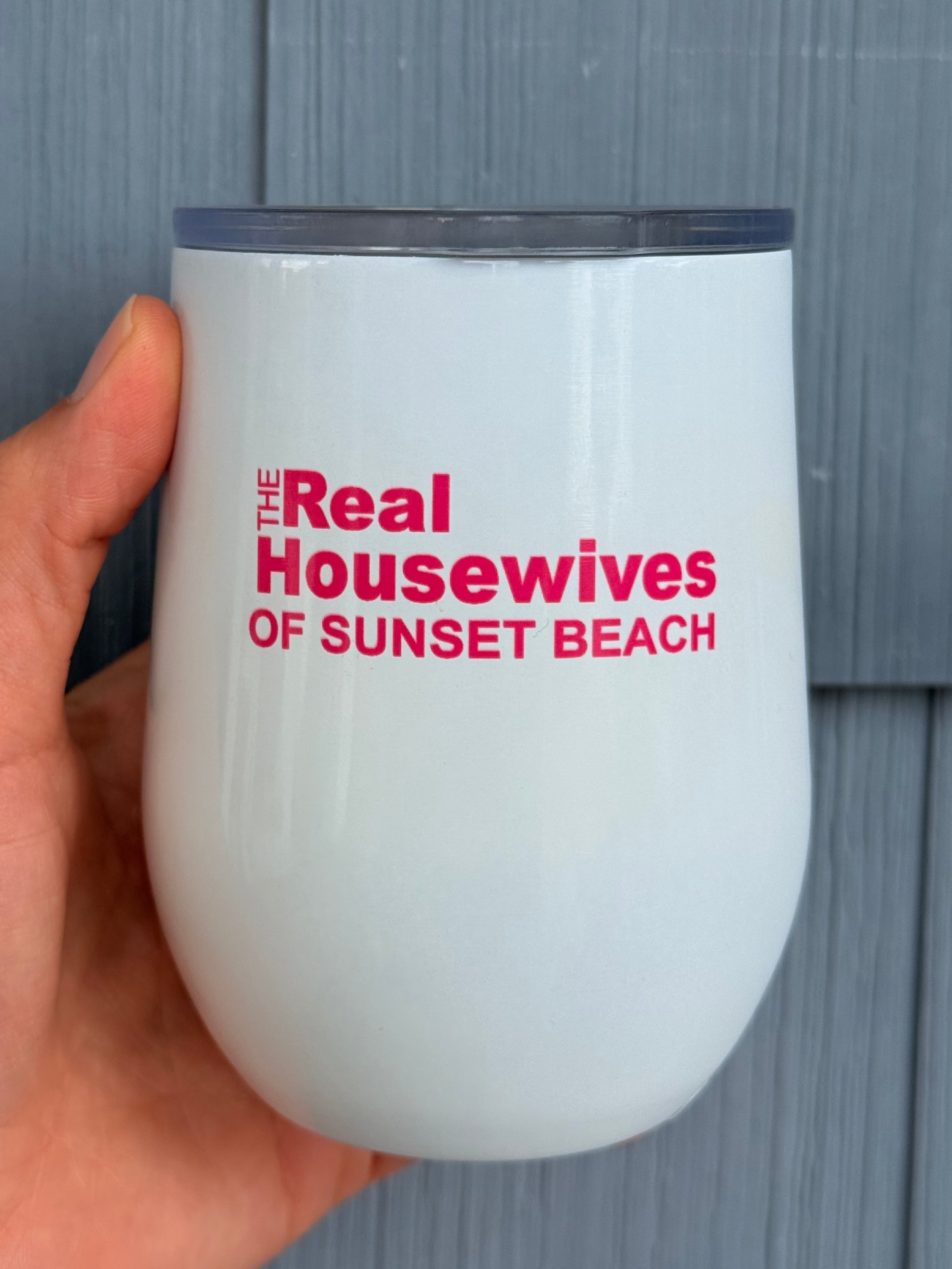 The Real Housewives of Sunset Beach 12oz. Wine Cup