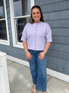 Purple Knit Cardigan