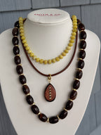 Chunky Magnetic Link Necklace- Dark Brown- Smith & Co.