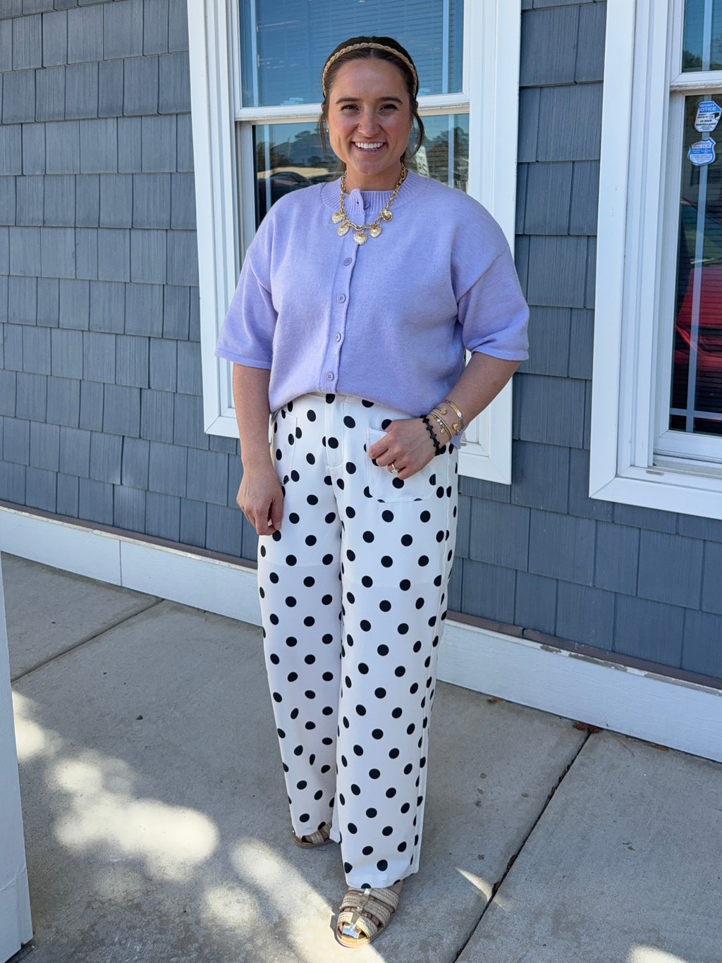 Black & White Polka Dot Pants