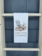 Happy Easter Ocean Isle Beach Waffle Kitchen Towel