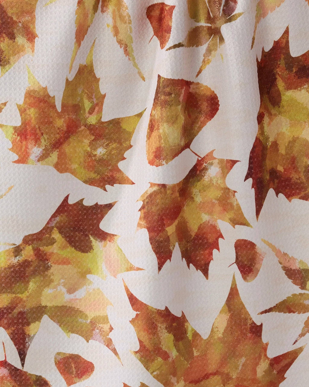 Painted Fall Tea Towel Geometry