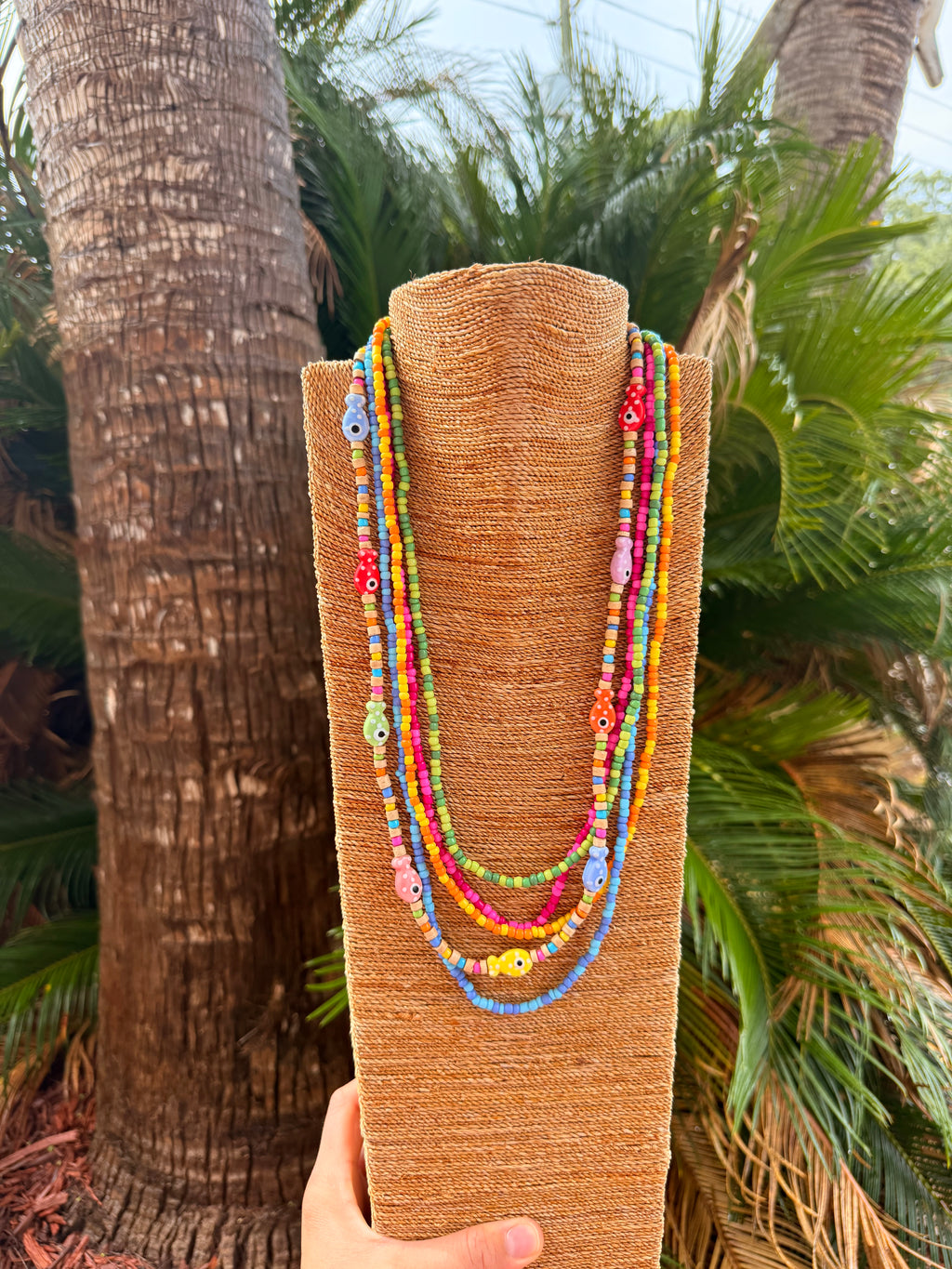 Handmade Beaded Necklace Set (set of 5)