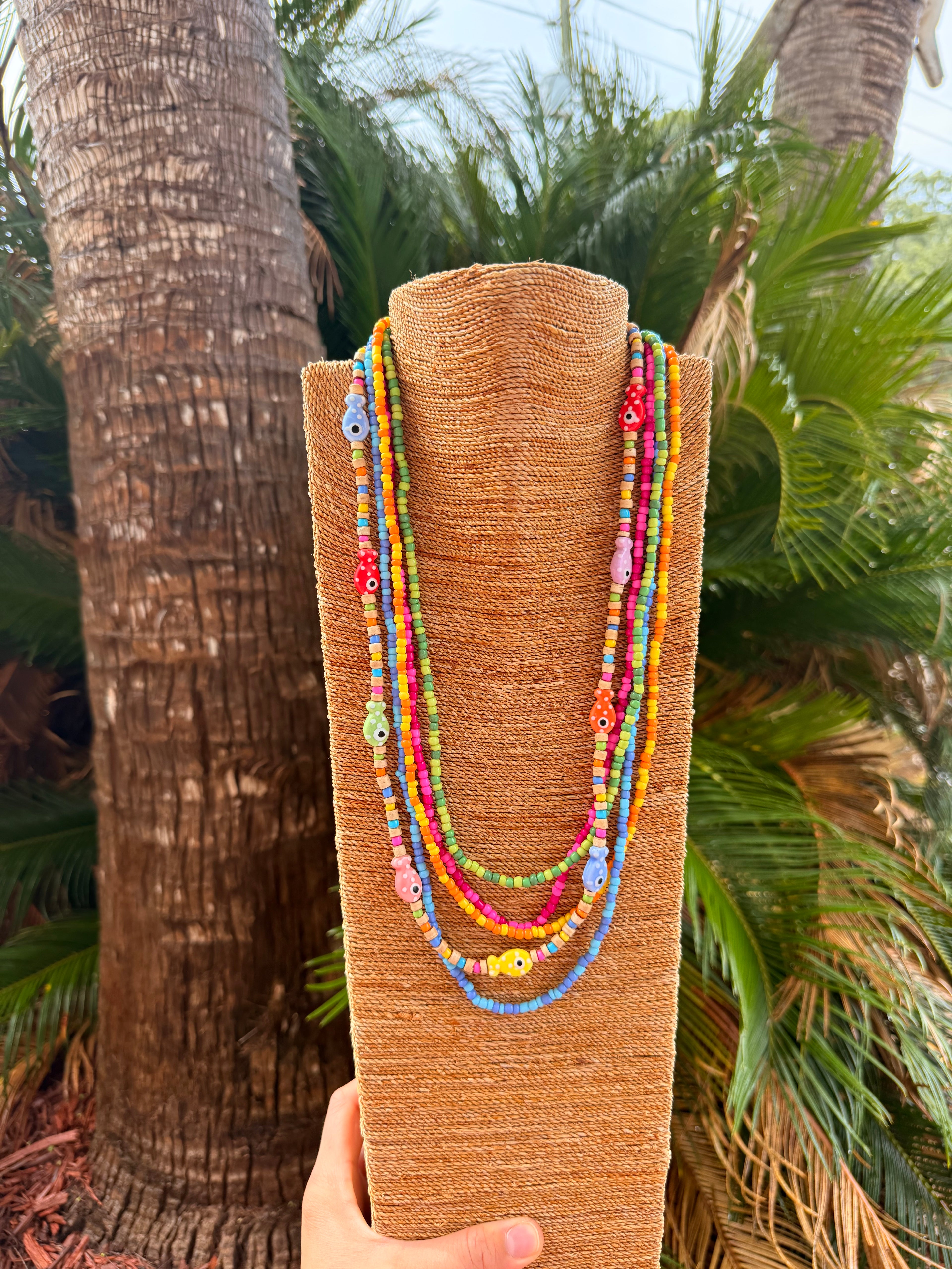 Handmade Beaded Necklace Set (set of 5)