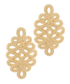 Rope Wrap Metal Post Earrings