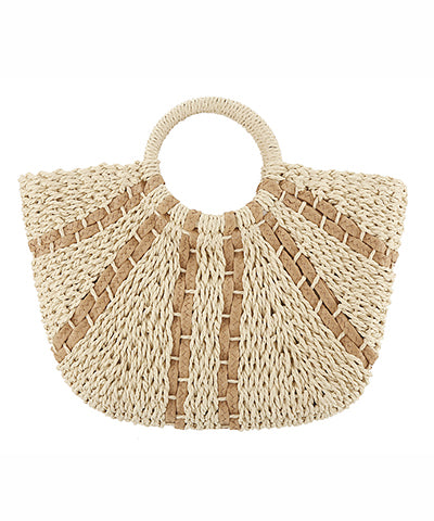 Spread Line Straw Tote