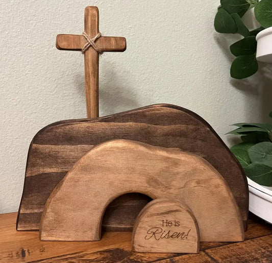 He is Risen Wooden Home Decor