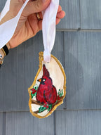 Handmade Red Bird Ornament