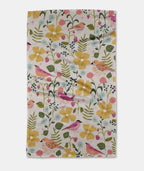 Summer Songbirds Tea Towel Geometry