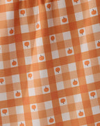 Pumpkin Check Tea Towel Geometry