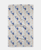 Blue Heron Tea Towel Geometry