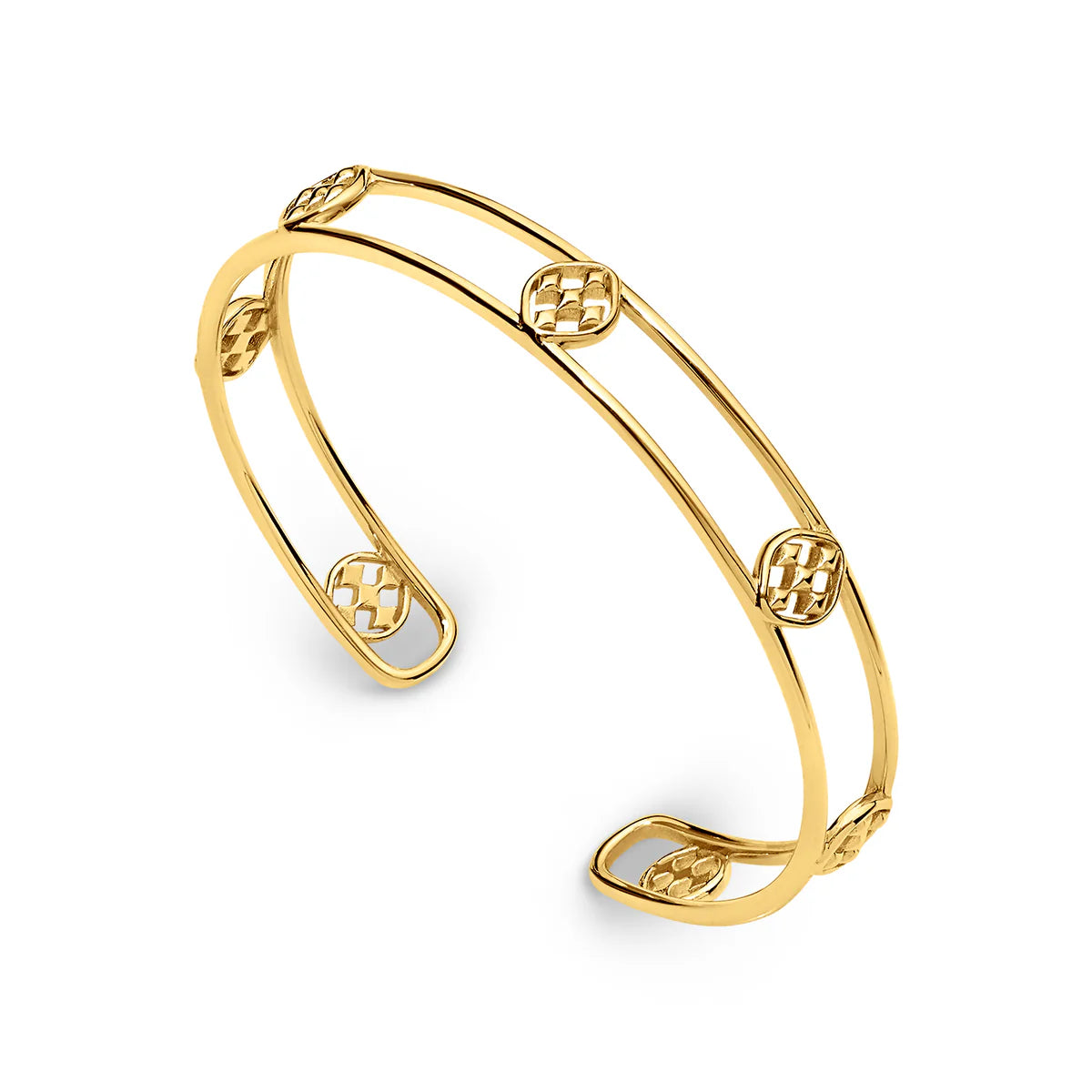 Shield Cuff Bracelet- 14k Gold PVD Gracewear NEW PRICE!!!