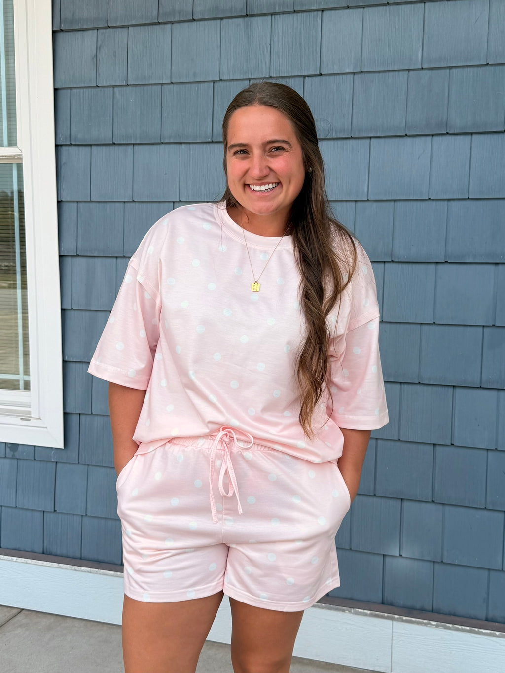 Pink Polka Dot Set