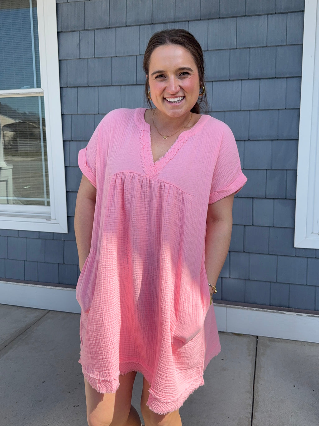 Pink Cotton Dress