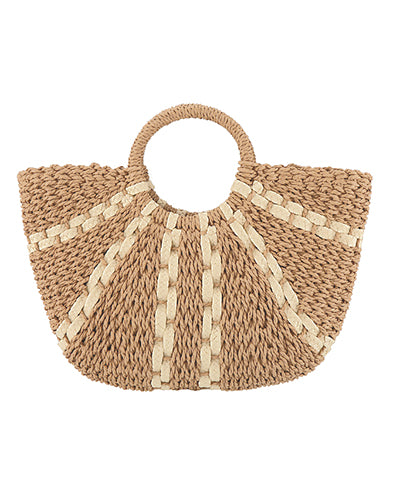 Spread Line Straw Tote